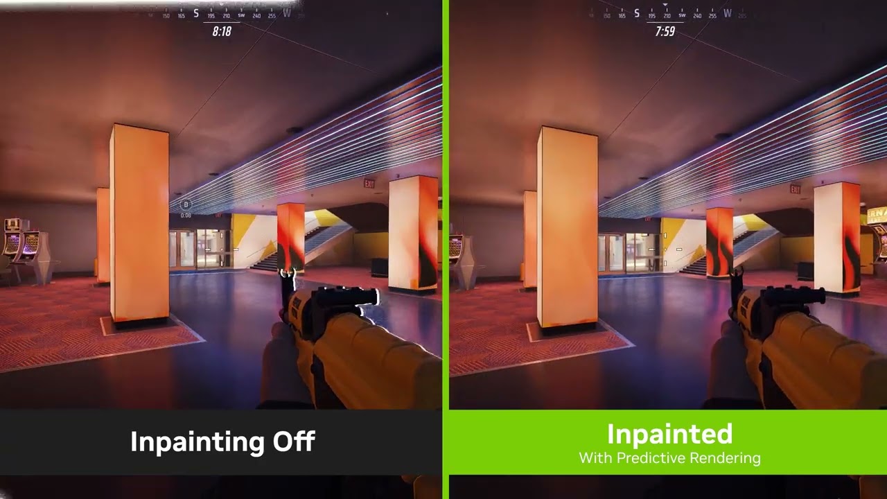 Reflex Frame Warp Inpainting Comparison | THE FINALS
