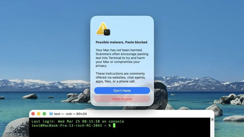 macOS 26.4 Güvenlik Yeniliği: Terminal Kalkanı ile Siber Tehditlere Son! 6 macOS güvenlik
