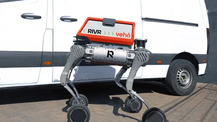 merdiven çıkan teslimat robotu