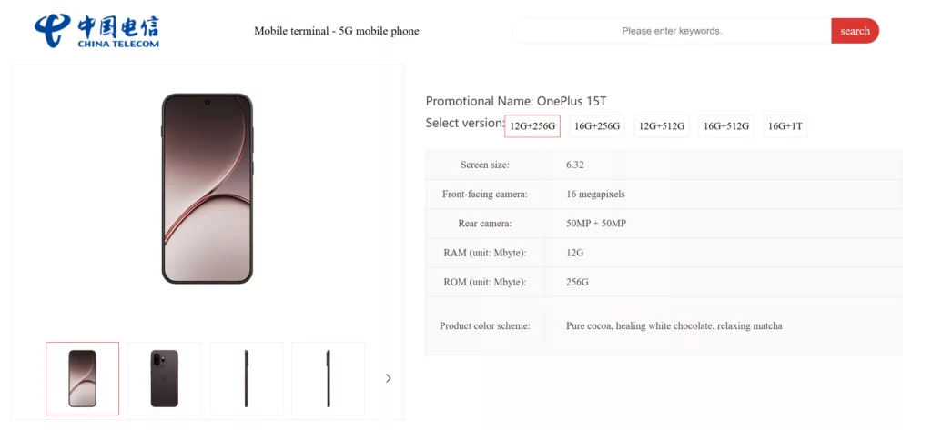 OnePlus 15T Özellikleri Tamamen Sızdırıldı: Amiral Gemisi Detayları Ortaya Çıktı 6 OnePlus 15T özellikleri
