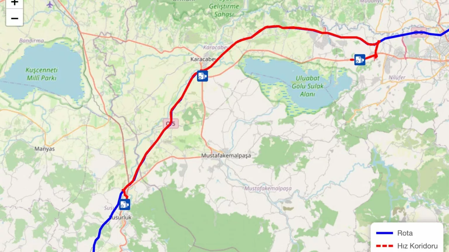 trafik denetim haritası