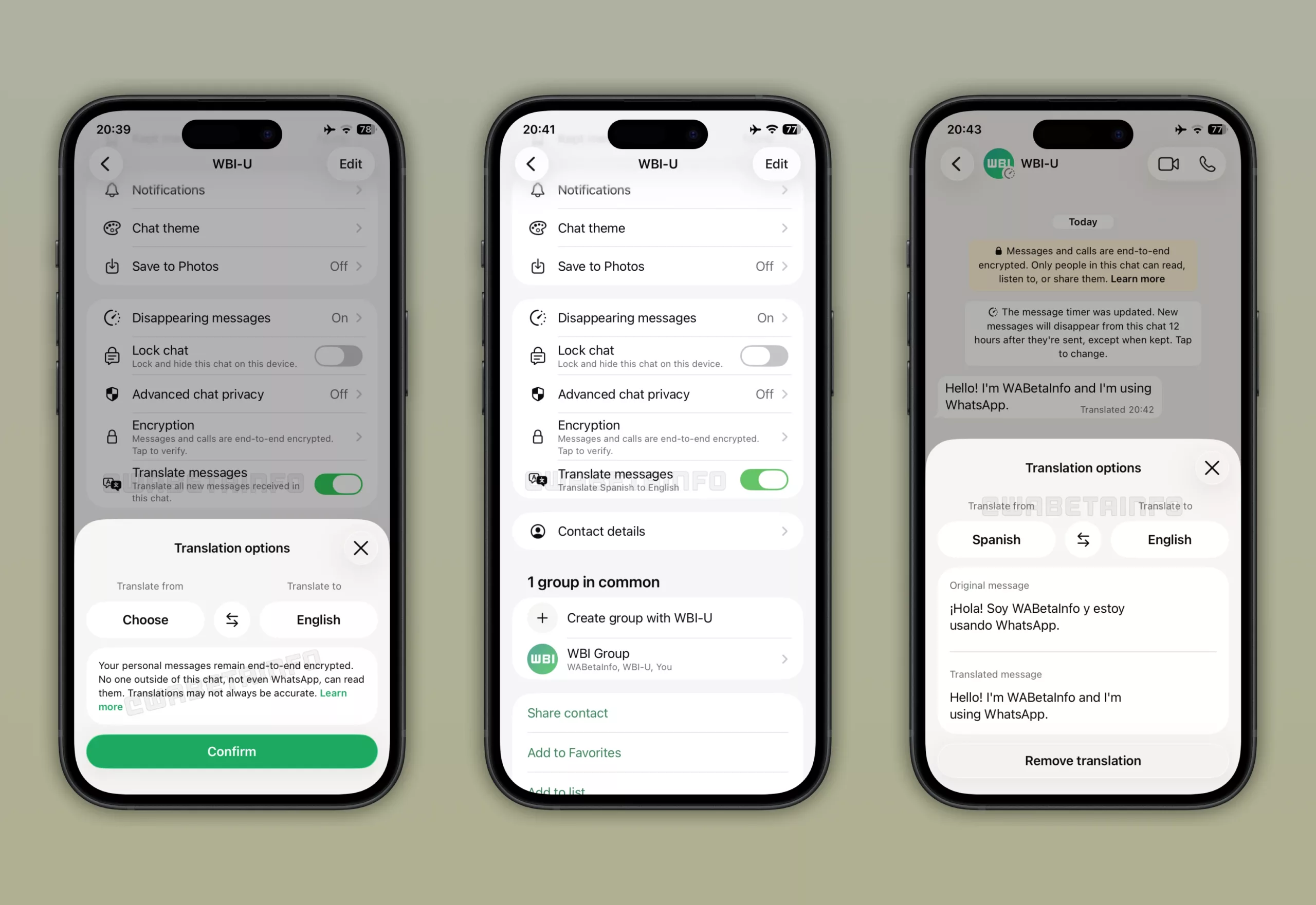 WhatsApp, Otomatik Çeviri Özelliğiyle Dil Bariyerlerini Ortadan Kaldırıyor 3 WhatsApp çeviri