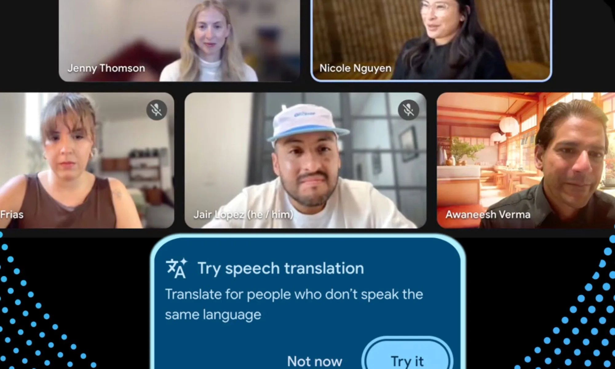 Google Meet Mobil Uygulamalarına Gerçek Zamanlı Çeviri Geldi: 5 Dilde Anında İletişim Google Meet gerçek zamanlı çeviri
