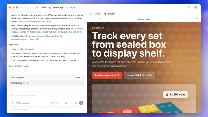 OpenAI Codex güncellemesi