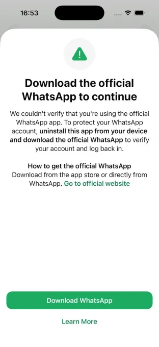 WhatsApp casus yazılım