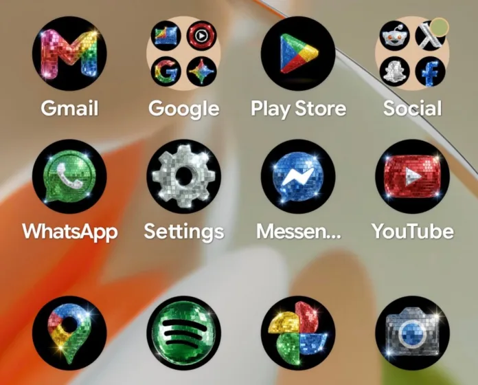 Google Pixel disko simgeler