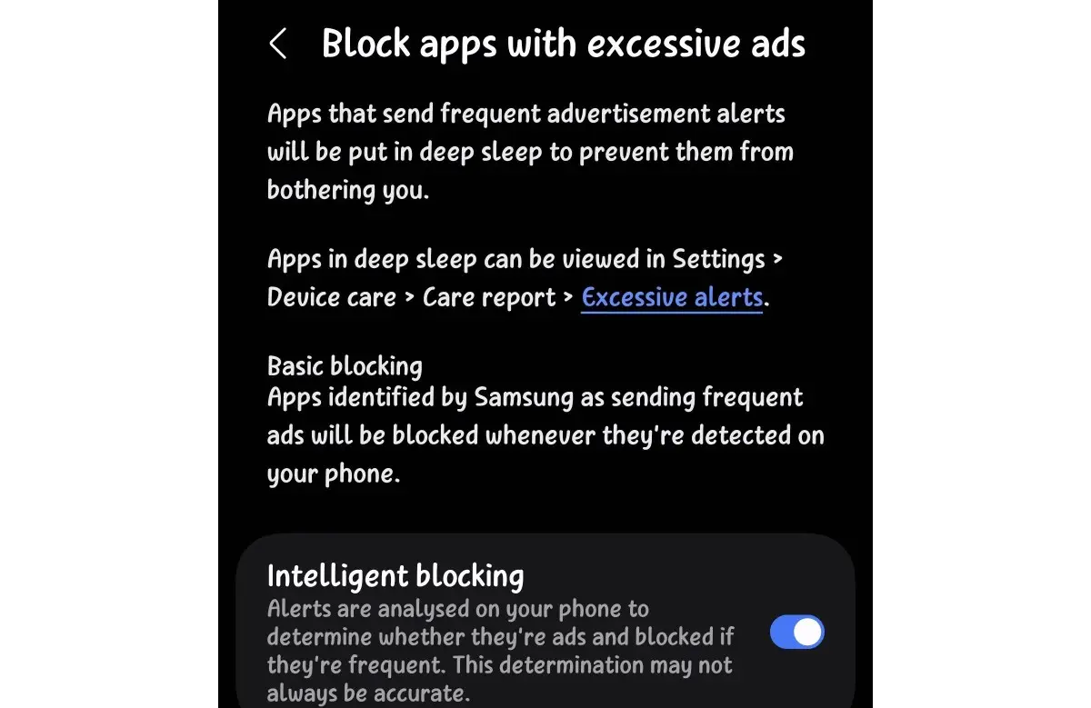 Samsung reklam engelleme
