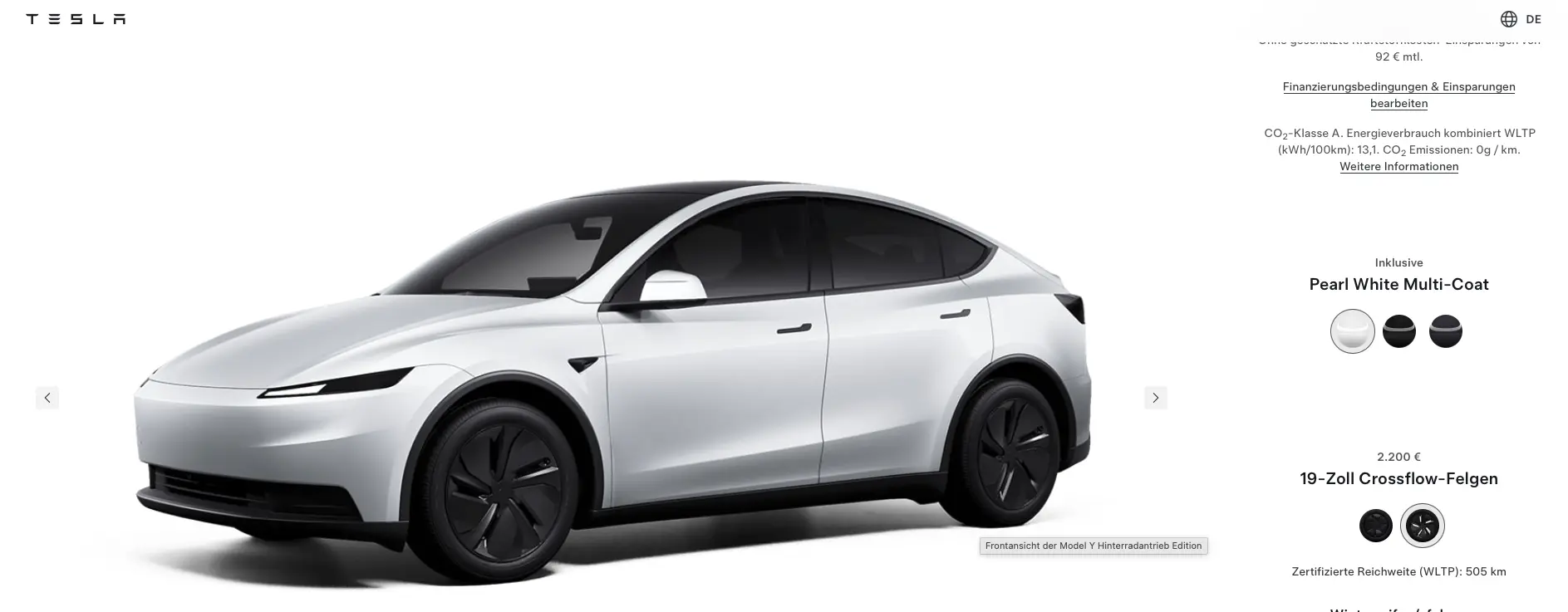 tesla model y 19 inç jant